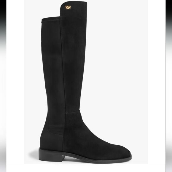 Stuart Weitzman Keelan Over-The-Knee Boot Black Suede Size 8.5 - Picture 13 of 13